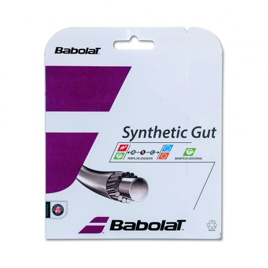 SET DE CORDA BABOLAT SYNTHETIC GUT 1.30 - BRANCO